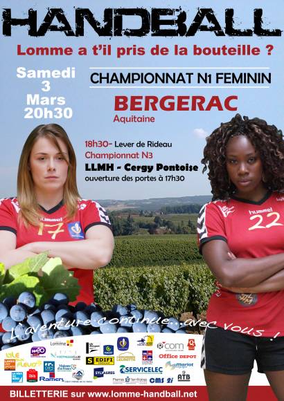 Match N1 handball féminin Lomme contre Bergerac