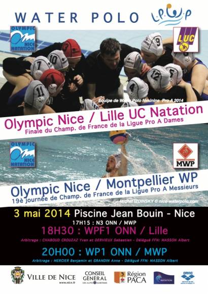  Soirée waterpolo 3 mai 2014 Piscine Jean Bouin - Nice