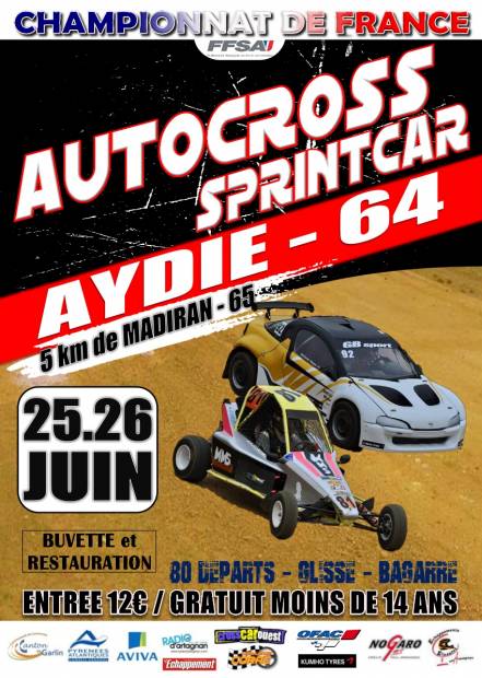 Championnat de France Auto-cross & Sprint car d\'Aydie (64)