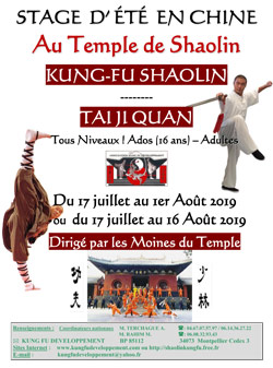 Stage de Taï Ji Quan et Kung Fu en Chine